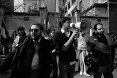 RICCARDO DE CORATO E MARCO VALLE CHE PARLA AL MEGAFONO