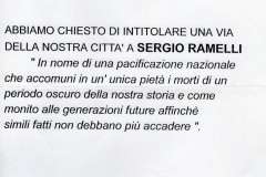 Volantino distribuito durante la manifestazione