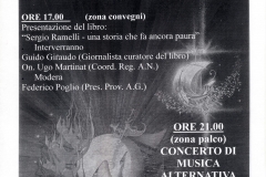 Volantino dell'evento "Fronte in festa"