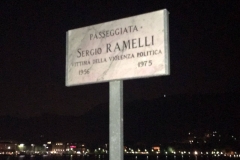 La targa prontamente ripulita