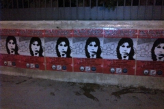 Manifesti affissi per la città