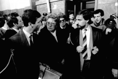 16 MARZO 1987 - L'AVV. I. LA RUSSA CON LA SIG. ANITA, MAMMA DI SERGIO