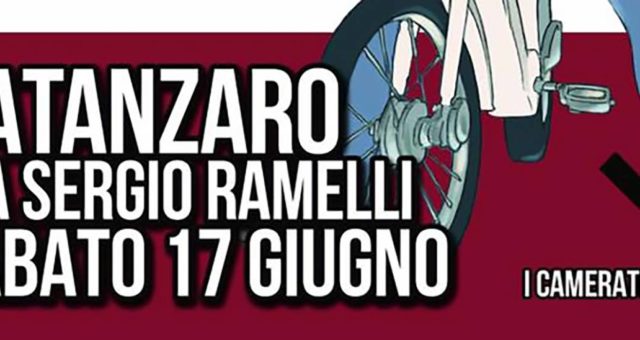 Sabato 17 giugno.Una Via per Sergio a Catanzaro