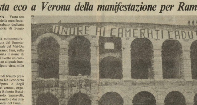 RASSEGNA STAMPA: Verona – Via Sergio ramelli