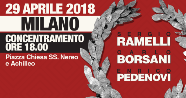 Milano 29 aprile 2018
