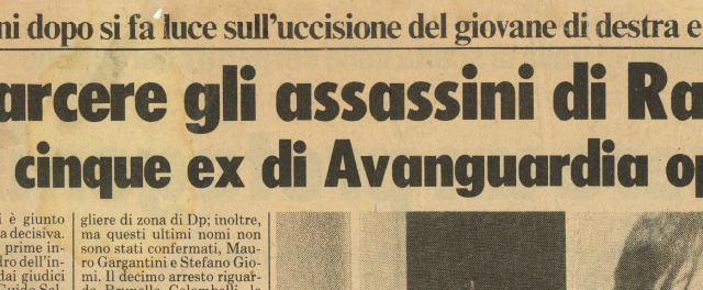 RASSEGNA STAMPA: Dall’arresto degli imputati al processo (1985-1986)