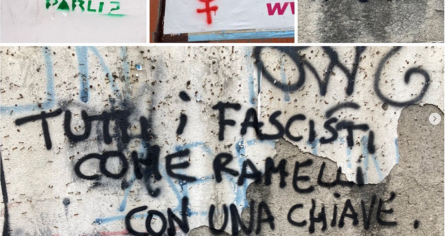 A Napoli scritte d’odio contro la memoria di Sergio