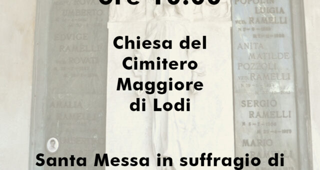 S. Messa in suffragio di Sergio Ramelli e dei suoi genitori