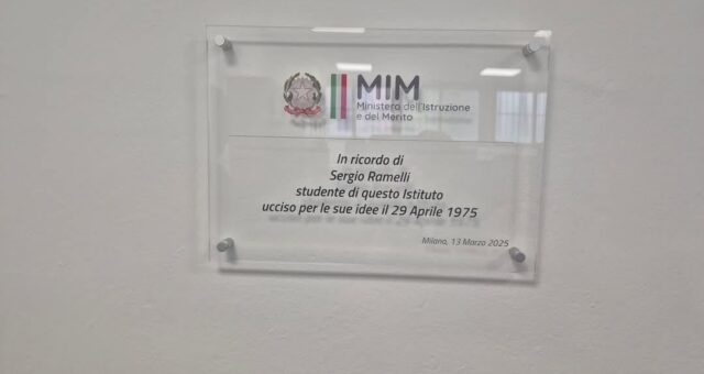 La Targa del MIM al Molinari – 13 marzo 2025 inaugurazione